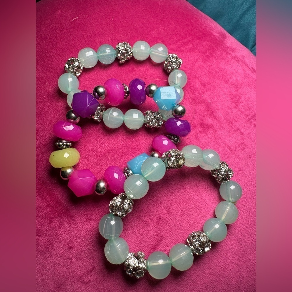 Handmade Beaded Bracelet Set of 3